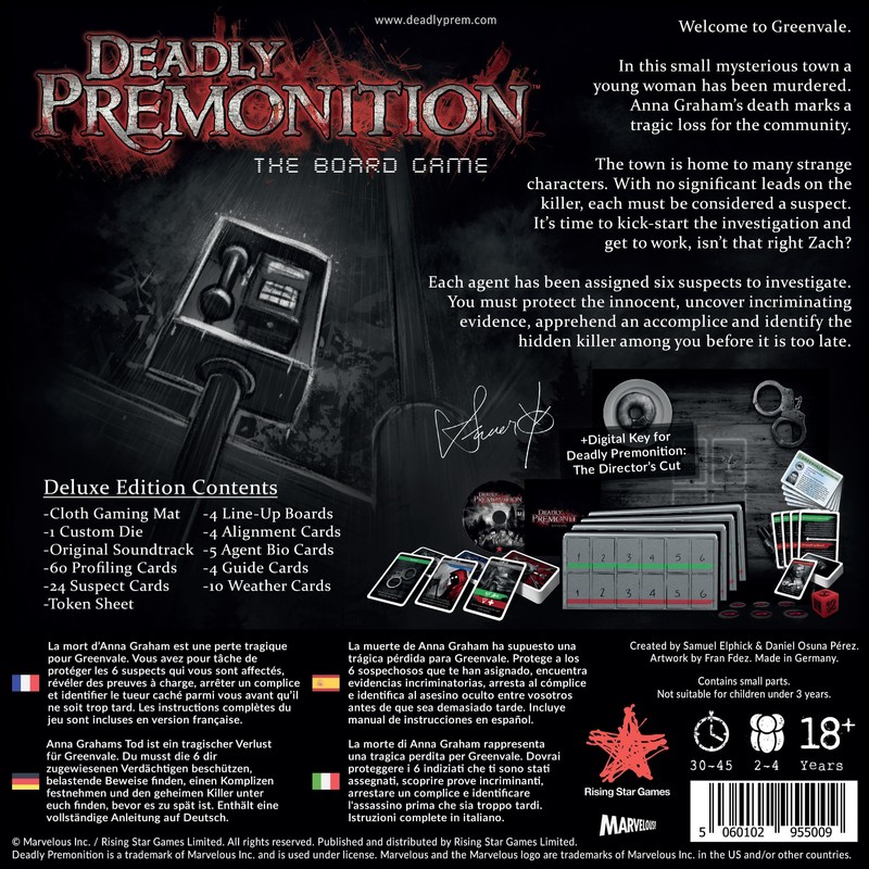 Deadly Premonition The Board Game