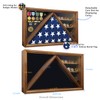DecoWoodo Large Military Shadow Box Display Case with HD Tempered