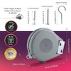 WDOPEN Retractable Clothesline-Portable Heavy-Duty Indoor and Outdoor Clothesline PVC Clothesline,