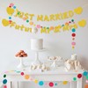 2Pcs Bridal Party Banner, Delicate Golden Wedding Decorations Supplies, Romantic