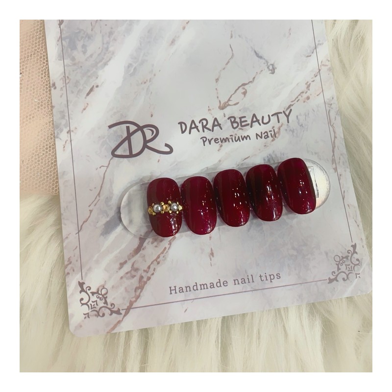 Next day delivery⭐Burgundy point nail⭐ / 다음날 발송⭐버건디 포인트네일⭐