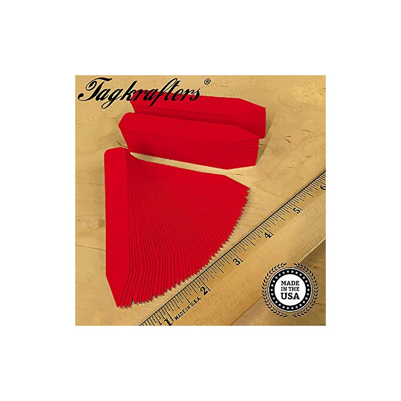 TAGKRAFTERS 4" x 5/8" RED Premium Pot Stakes - 300