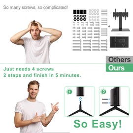 TV Legs for Vizio 43 Inch TV Stand, Only for D43FX-F4 D43N-E4 Vizio TV Stand Base Replacement, Replacement Legs for Vizio TV Stand Legs with Screws and Installation Instructions