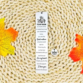 Mom Gift Bookmark from Daughter Son to My Mom Gifts So Much of Me is Made from How You Book Marks for Mom Mother Christmas Birthday Gifts for Book Lover Mom Mama Reading Gifts