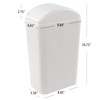 Readsky 14 Liter (3.5 Gallon) Plastic Trash Bin, Garbage Can