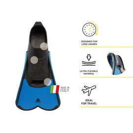 Cressi Men's Light Swimming Fins - Blue, 31/32- UK 12.5/13