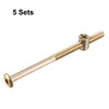 uxcell M6x100mm Furniture Bolt Nut Set Hex Socket Screw 50mm