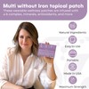 NUTRI-PATCH Multi Without Iron,Infused with D3,B Complex,Magnesium,Zinc.Topical Patch Designed to