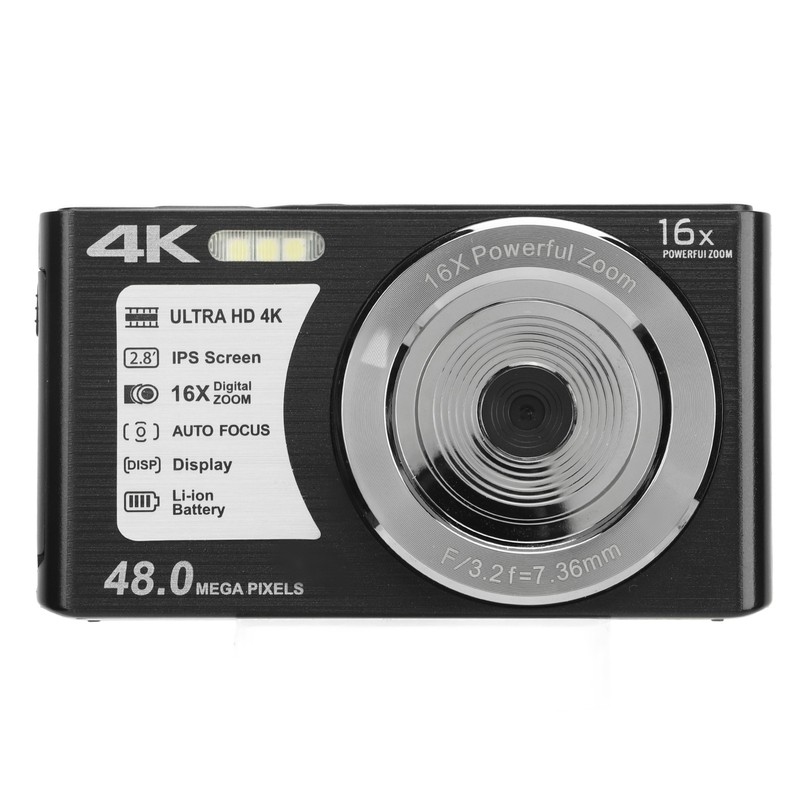 4K Digital Camera 48MP 2.8 Inch 16X Digital Zoom Portable