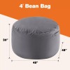 SMUG Bean Bag Chair Oversized Round Comfy Sofa Foam Filled