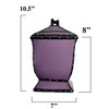 ACK Tuscany Hand Painted Ruffle Purple Cookie Jar, Ceramic Cookie
