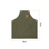 sourcing map Canvas Chef Aprons 75x69cm Adjustable Strap Cross Back