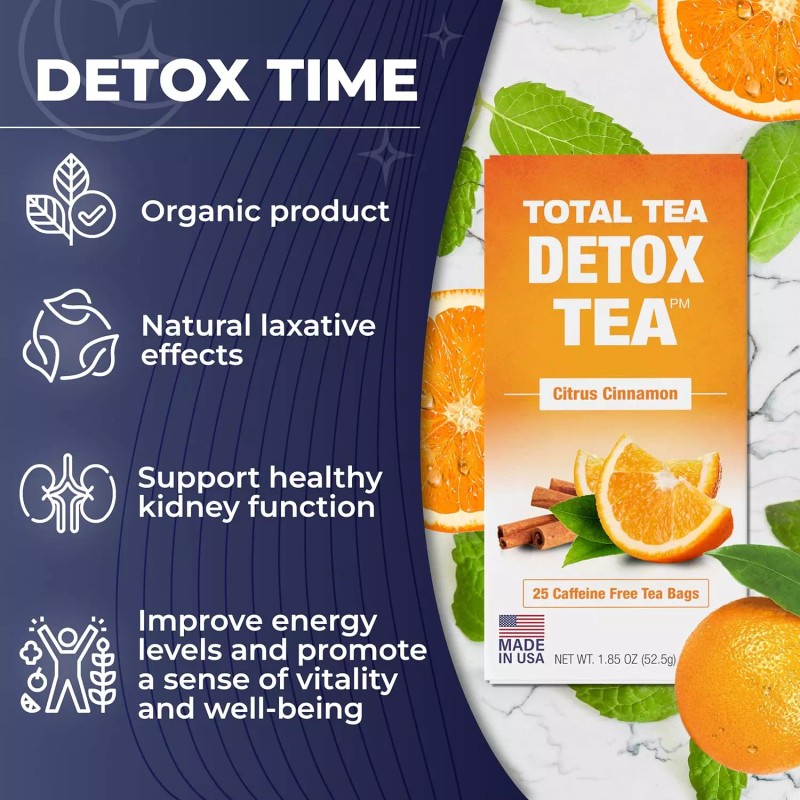 Total Tea Detox Tea & Energy Tea Set 25 Day