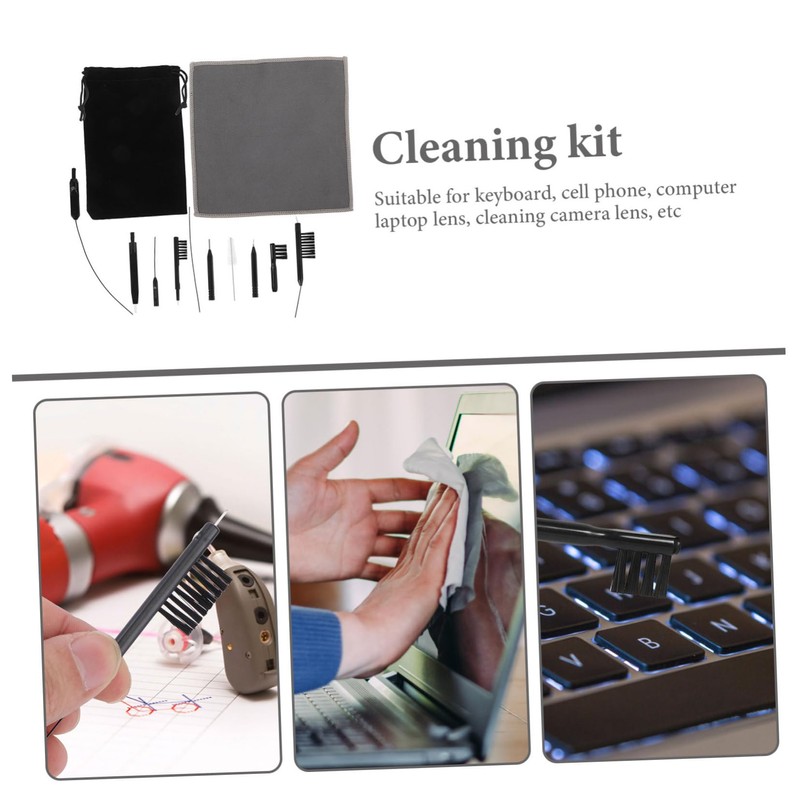 Healeved Portable Tube Brush Cleaning Kit for Hearing Aids Multi-functional