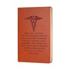 JOHSBYD Nurse Gifts Leather Notebook for Women Men RN PT