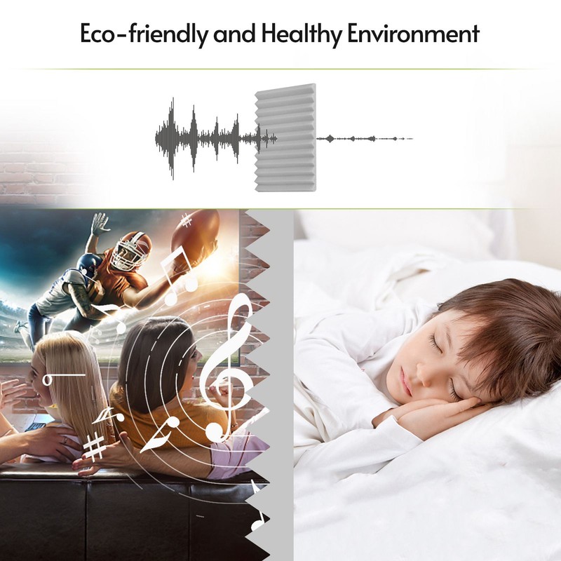 24pcs/pack Studio Foams Sound Insulation Foam Sound Absorbing Panels Soundproof