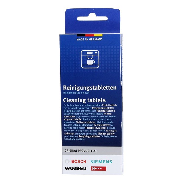 Bosch/Siemens 311940 Cleaning Tablets for Fully Automatic Coffee Machines, Pack of 10