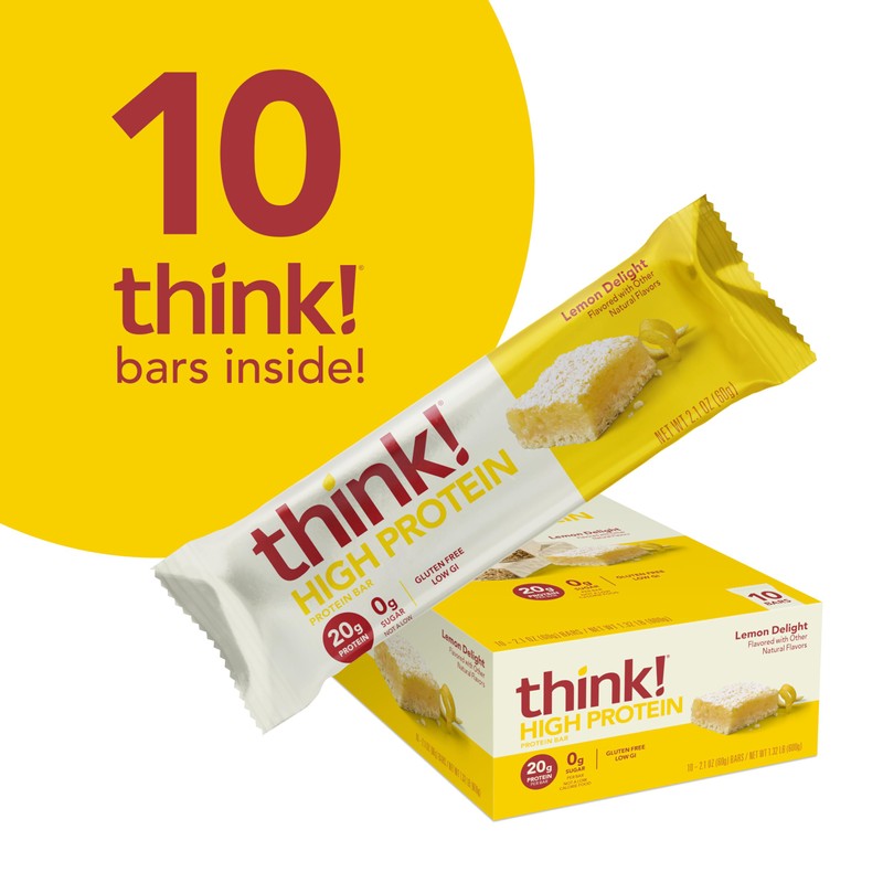 think! Protein Bars, High Protein Snacks, Gluten Free, Kosher Friendly,