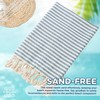 Turquoise Turkish Beach Towel Oversize 100cm x 180cm with Carry