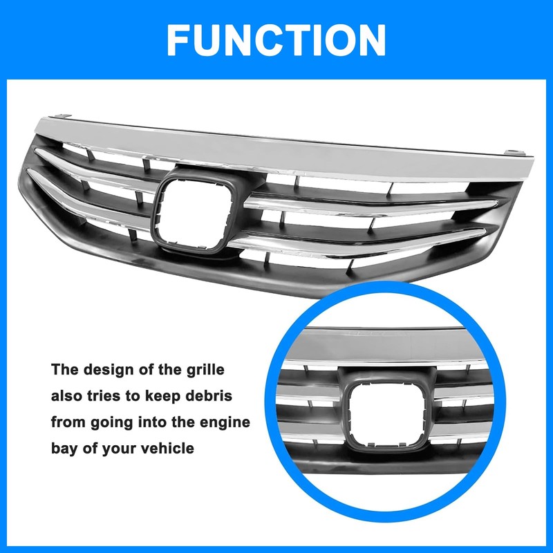 Collect Light Bumper Grille For 2011 2012 Honda Accord 4