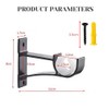 Davfiecn 2 Pack Heavy Duty Curtain Brackets for 1 Inch