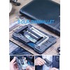 Honwor Slim Aluminum RFID Blocking Wallet for Men - Black