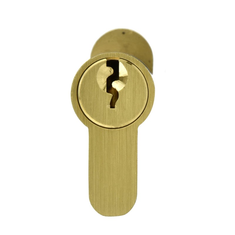 Brass Single Open Lock Cylinder with 3 Keys, 65mm Double