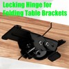 2 Pack Folding Brackets 0°-90°-180°, Heavy-Duty Folding Table Leg Brackets