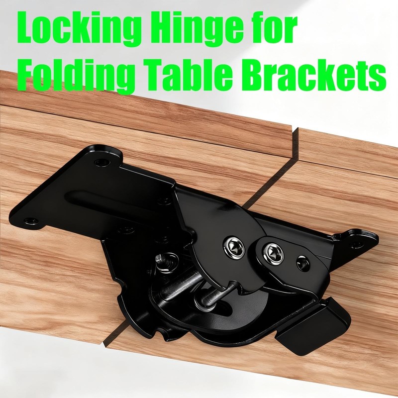 2 Pack Folding Brackets 0°-90°-180°, Heavy-Duty Folding Table Leg Brackets