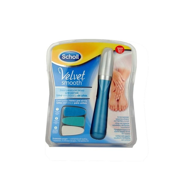 Scholl Velvet Smooth Electronic Nail File for Hands and Feet and Nail Oil, 3 ml