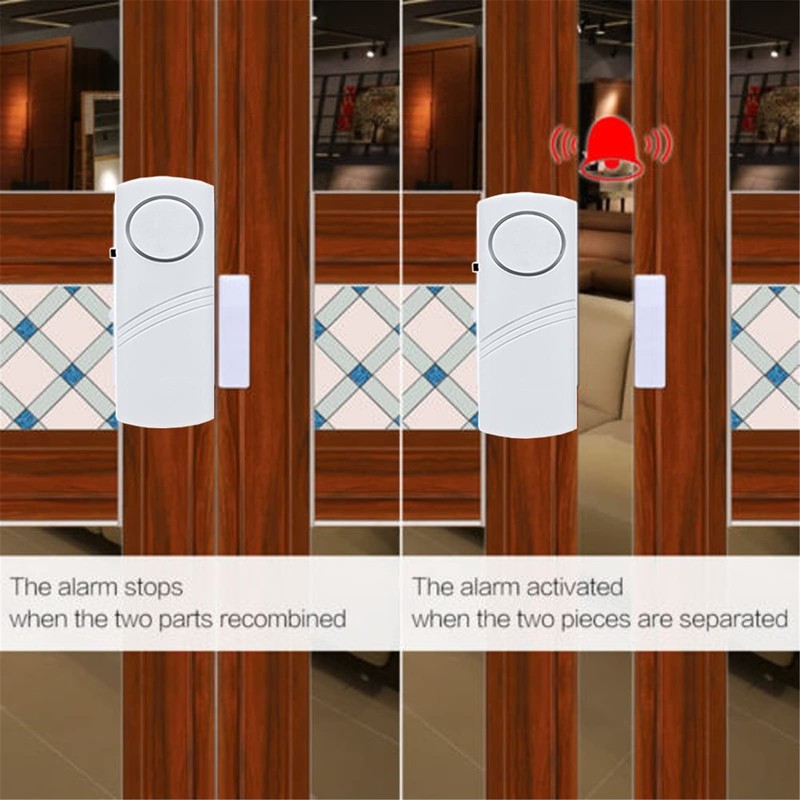 Door Window Alarm, 90DB Door Alarms for Kids Safety, Wireless