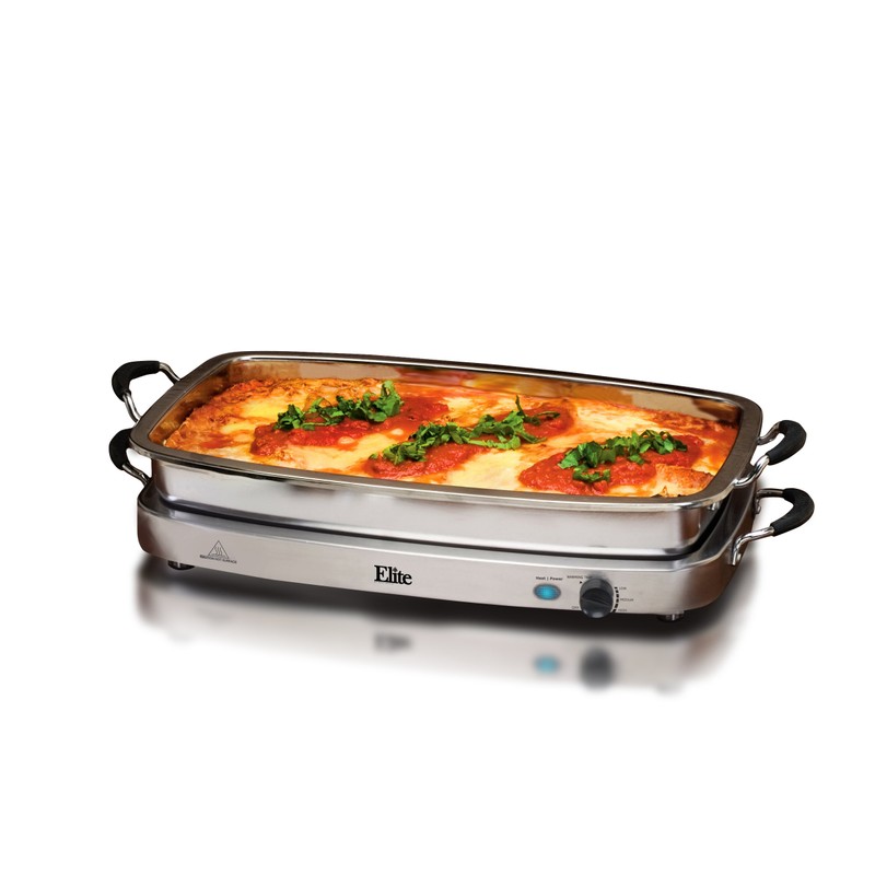 Elite Gourmet EWM-9933 Triple 3 x 2.5 Quart Trays Buffet