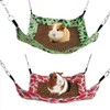 Small Animal Hammock with Rattan Mat, 2-Piece Set, for Guinea