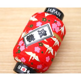 Matsumi Kogei Japanese Paper Lantern Magnet, Crane, Red