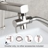 Tecmolog Faucet Valve Splitter Brass Sink Valve Diverter for Kitchen