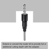 1/4 1/2 Inch Shank Collet Extension Chuck, Router Bit Extension