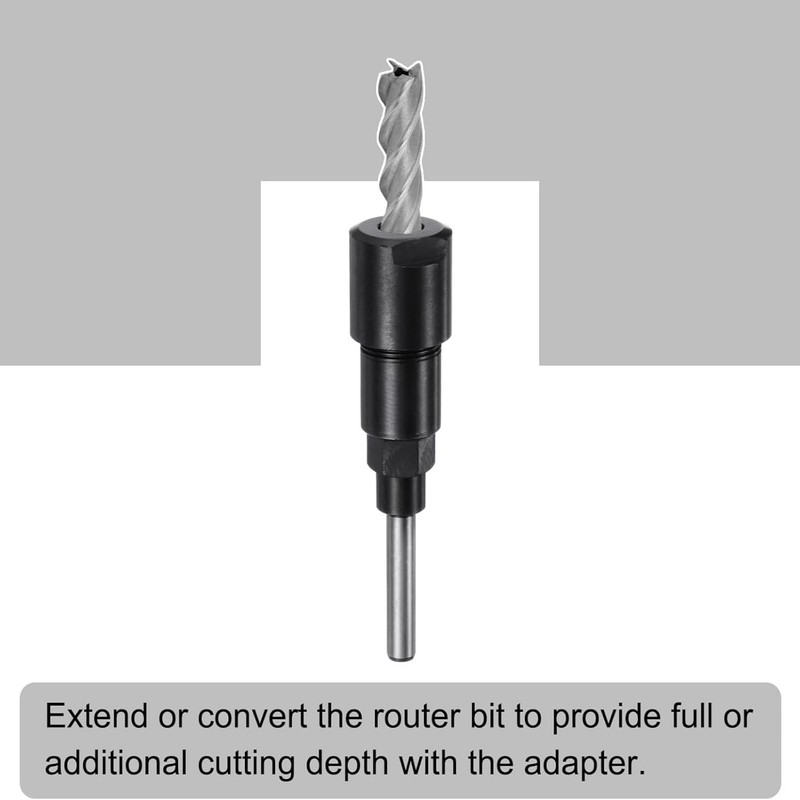 1/4 1/2 Inch Shank Collet Extension Chuck, Router Bit Extension