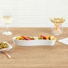 Restaurantware Swerve 6 Ounce Olive Plate 1 Curved Olive Tray