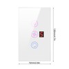 Tuya WiFi Intelligent Touched Screen Fan Light Switch Speed Adjustable