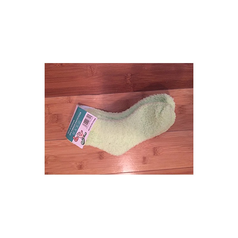 Jing Yuan Childrens Size 6-8 Algodon Socks 2/Pair-Packs (Lime)