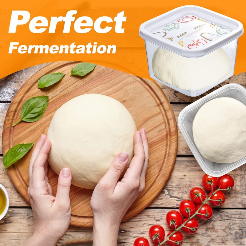 Vodolo Small Pizza Dough Proofing Box with Sealing Lids, Set