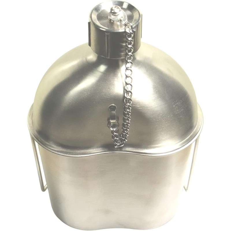 ALFA 1 GI Military Grade Stainless Steel Canteen & Kidney