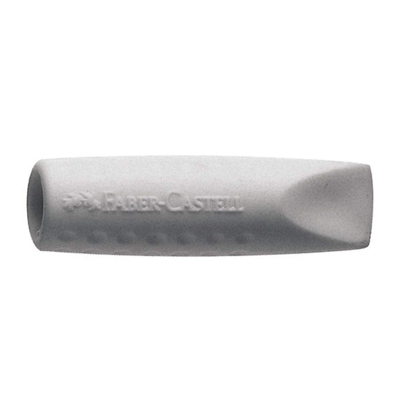 Faber-Castell Grip Eraser Caps, Grey, Pack of 2