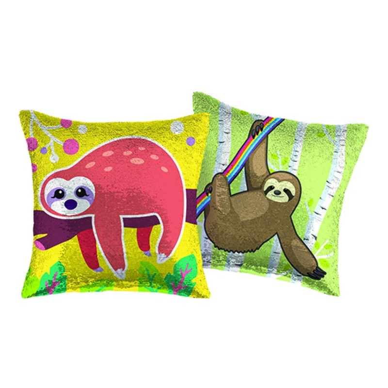 Master Toys Sequin Sloth Decorative Pillow