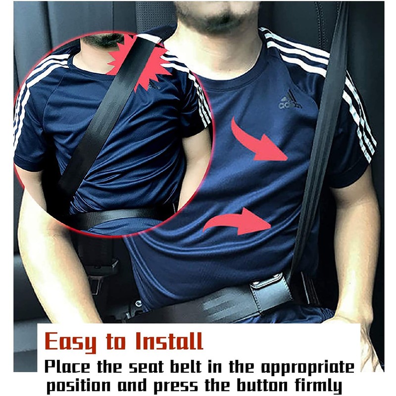 CYWQ 2PCS Seat Belt Adjuster, Auto Shoulder Neck Protector Locking