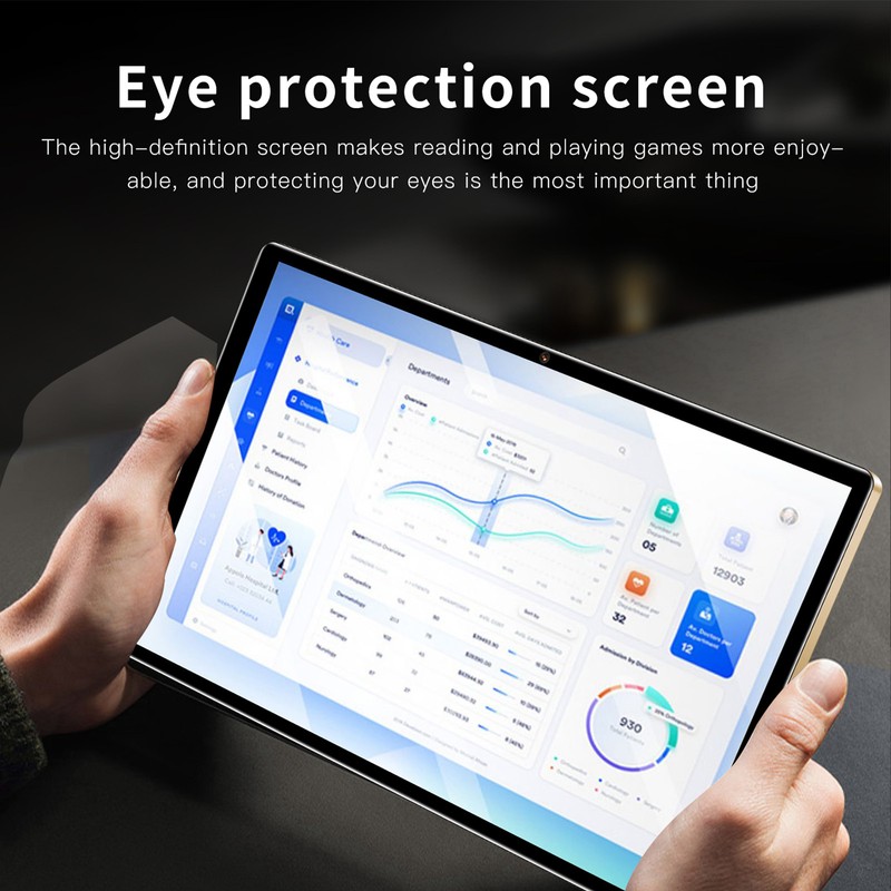 10.1 Inch Tablet 6G RAM 128G ROM 1960x1080 IPS Display