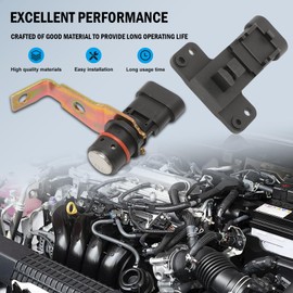 Anlseiod Engine Camshaft and Crankshaft Position Sensor Kit fit for Express 1500 Silverado 1500 1999-2007 Crankshaft Position Sensor for K1500 1996-1999 Escalade Replace#10456607 12596851 12562910