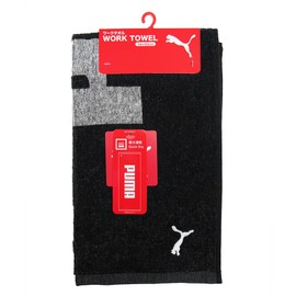 Mitani Corporation 190895 PUMA Work Towel, Black, 1 Piece, Approx. 13.4 x 35.4 inches (34 x 90 cm)