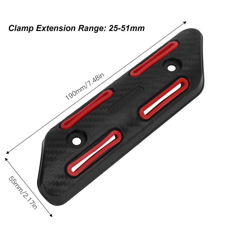 Exhaust Pipe Heat Protector ABS Universal Anti-scald Lightweight Stylish Design