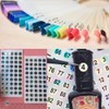 Beuniar Nail Swatch Sticks with Ring for Nail Polish Color